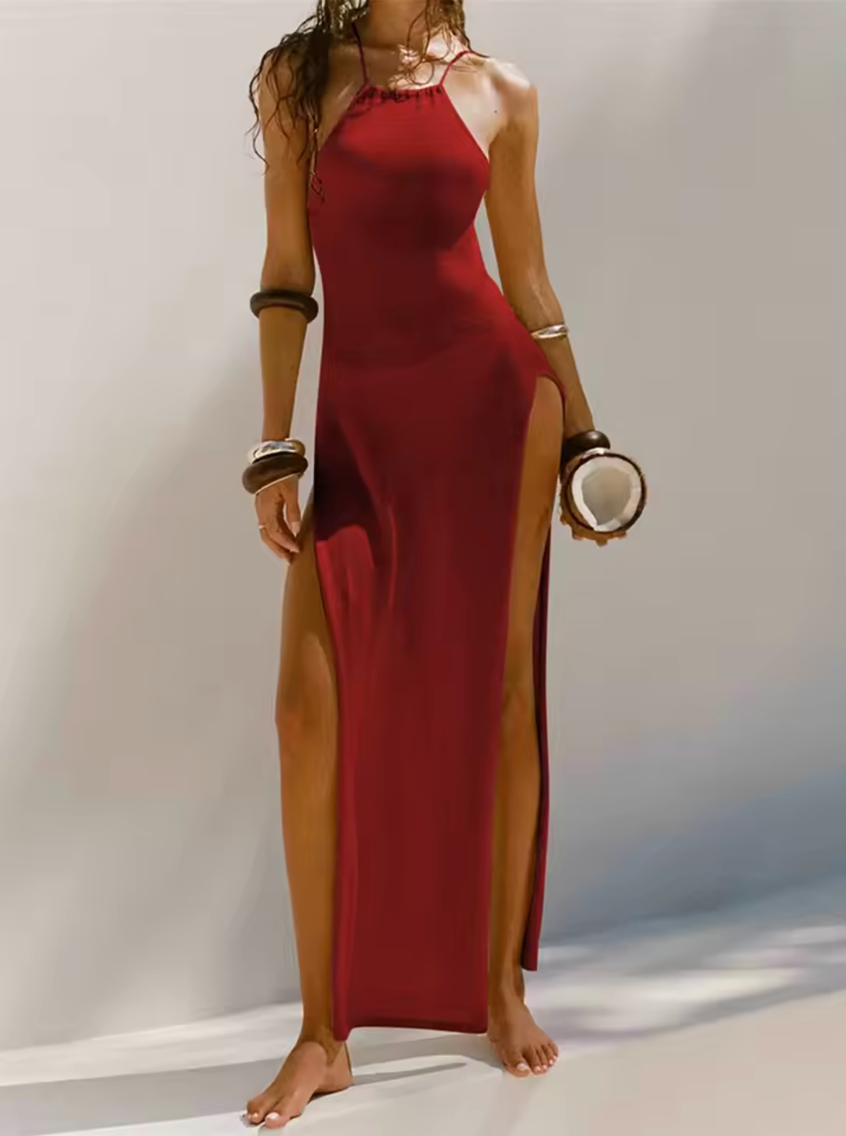 Long Flowy Women's Summer Maxi Dress