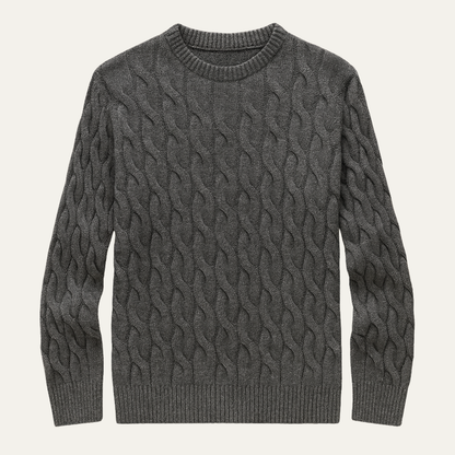 Classic Men's Cozy Cable Knit Sweater - Nocini