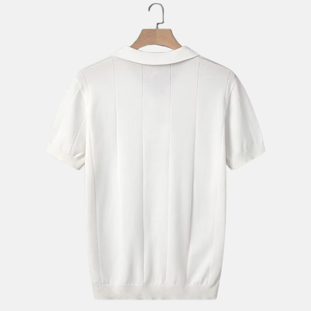 Classic Fit V-Neck Short Sleeve Polo Shirt