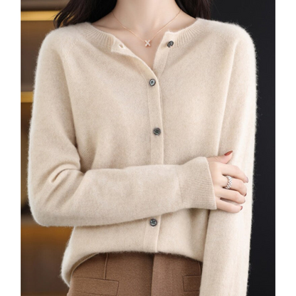 Classic Women's Open Front Knit Cardigan