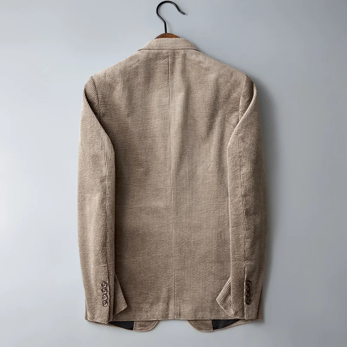 Slim Fit Brown Corduroy Suit Jacket