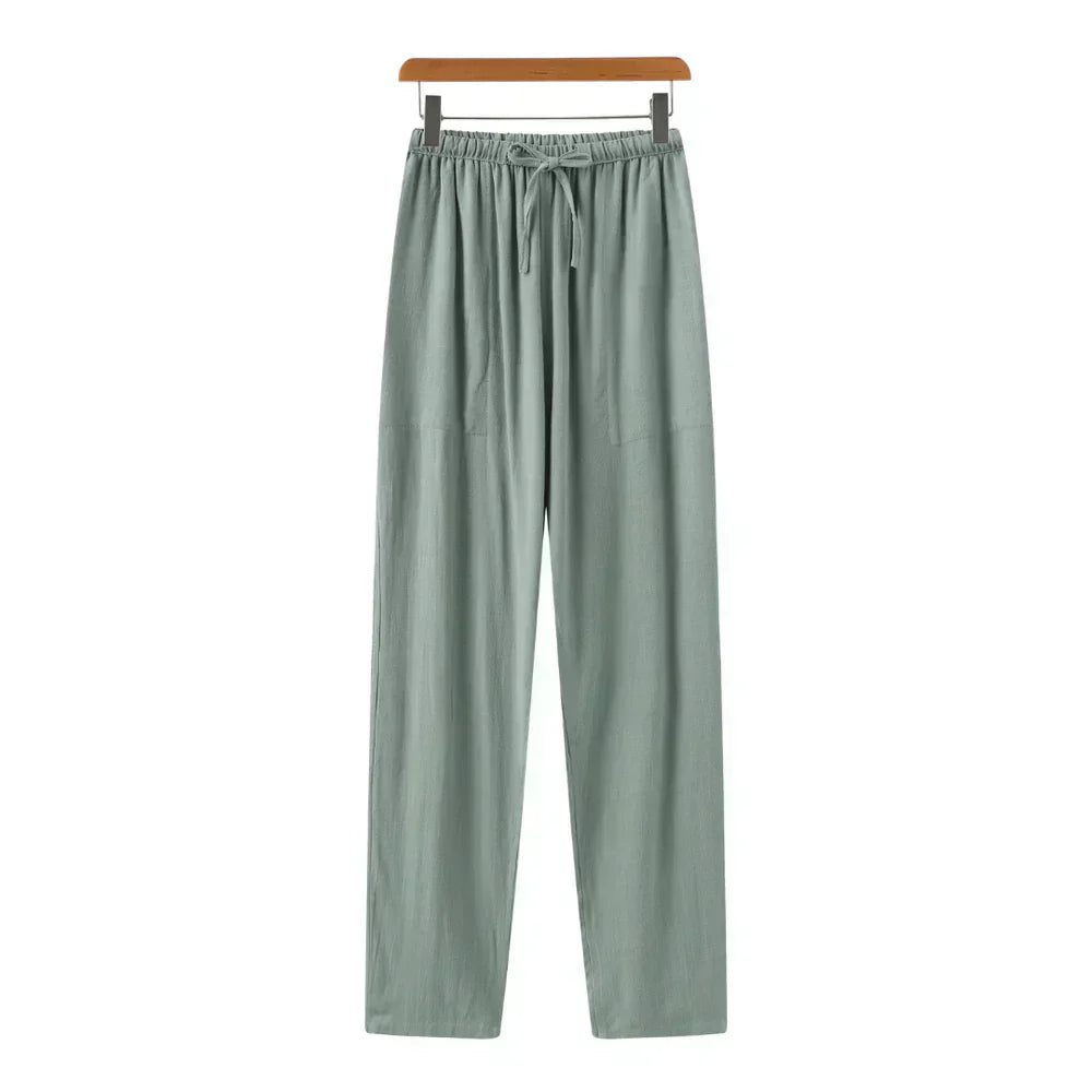 Relaxed Fit Linen Trousers
