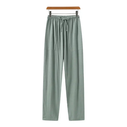 Relaxed Fit Linen Trousers