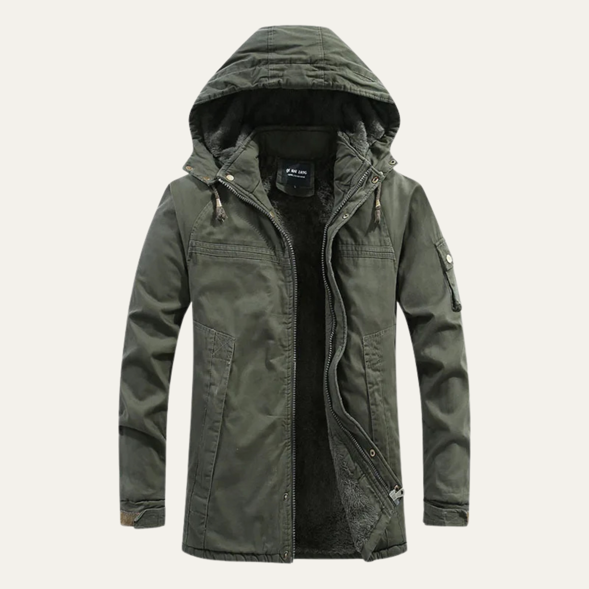Comfy Men's Hoodie Jacket with Soft Fleece Lining - Nocini