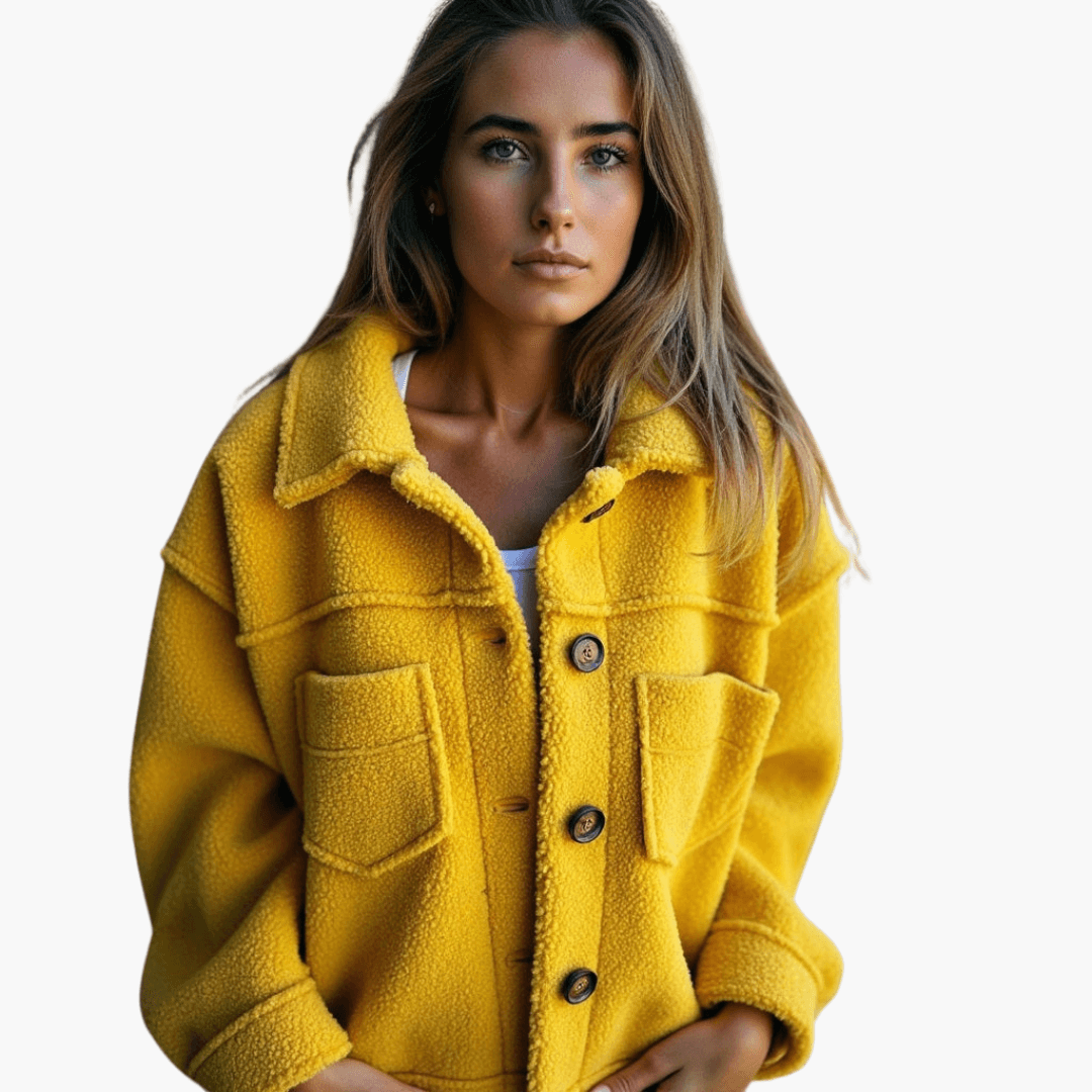 Soft Women's Button Fleece Coat