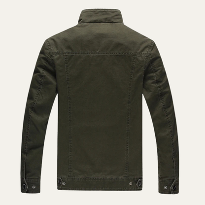 Rugged Mens Military Style Cargo Coat