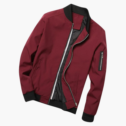 Men's Vintage Zip Up Bomber Jacket