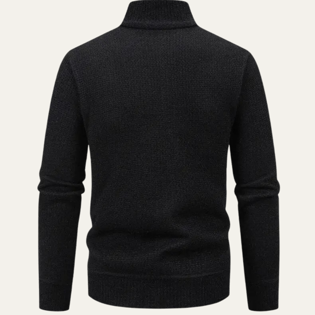 Relaxed Fit Men's Knit Zip Up Cardigan Sweater