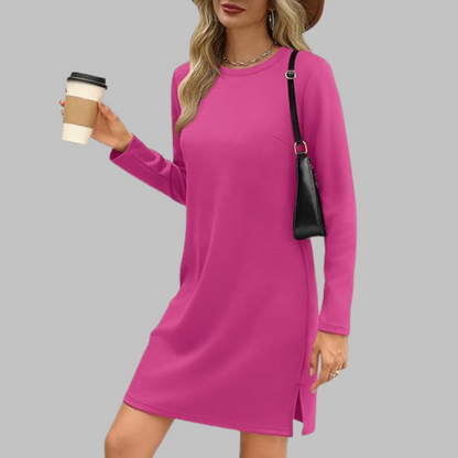 Relaxed Fit Casual Round Neck Dress