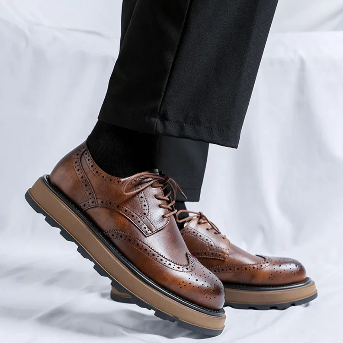 Luxury Mens Genuine Leather Oxford Shoes