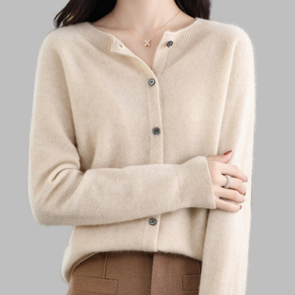 Ladies Classic Open Front Sweater
