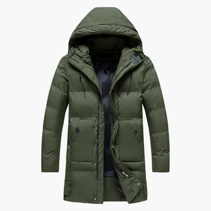 Waterproof Men's Coat with Hood and Zipper
