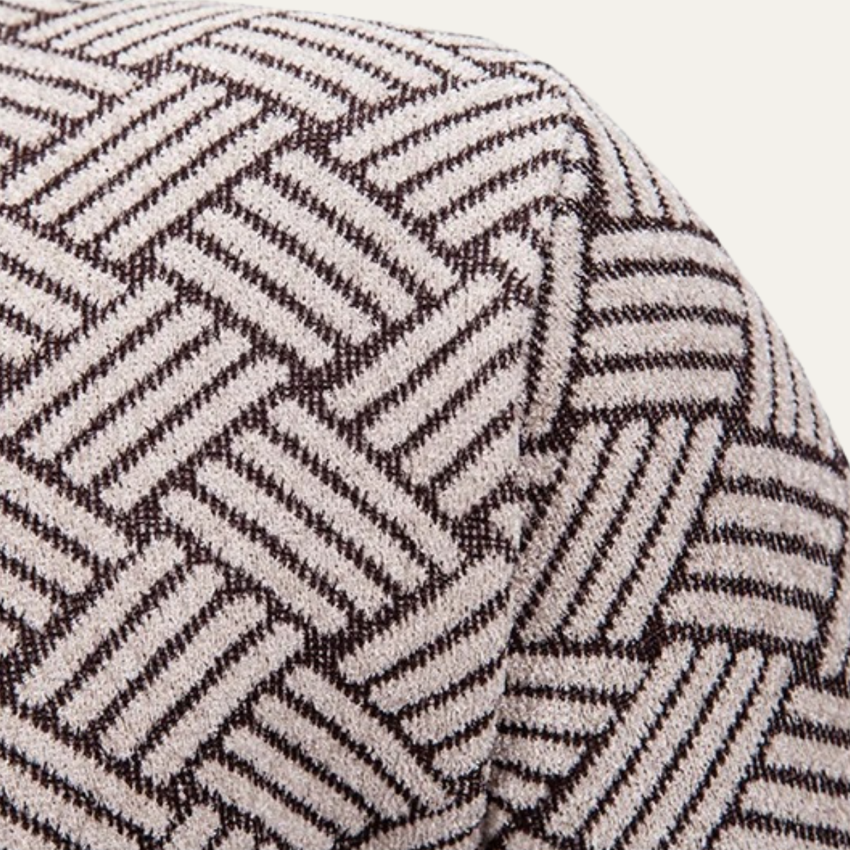 Classic Mens Knit Patterned Stand Collar Jacket