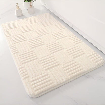 Plush Anti-Slip Bathroom Floor Mat