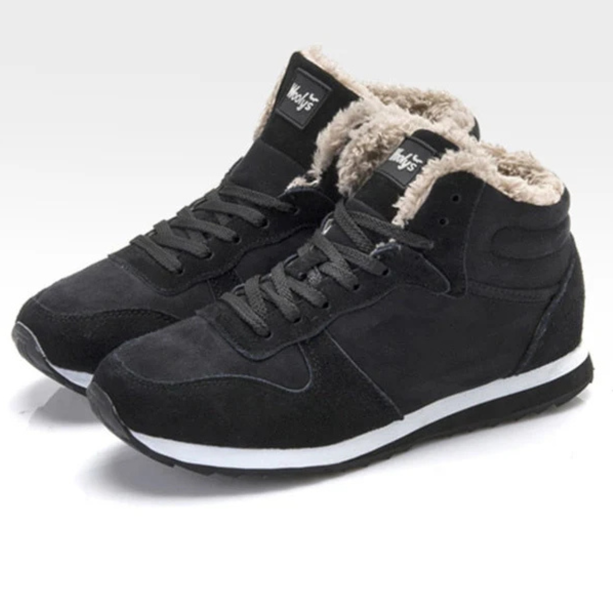 Comfortable Men's Insulated Fleece Ankle Boots