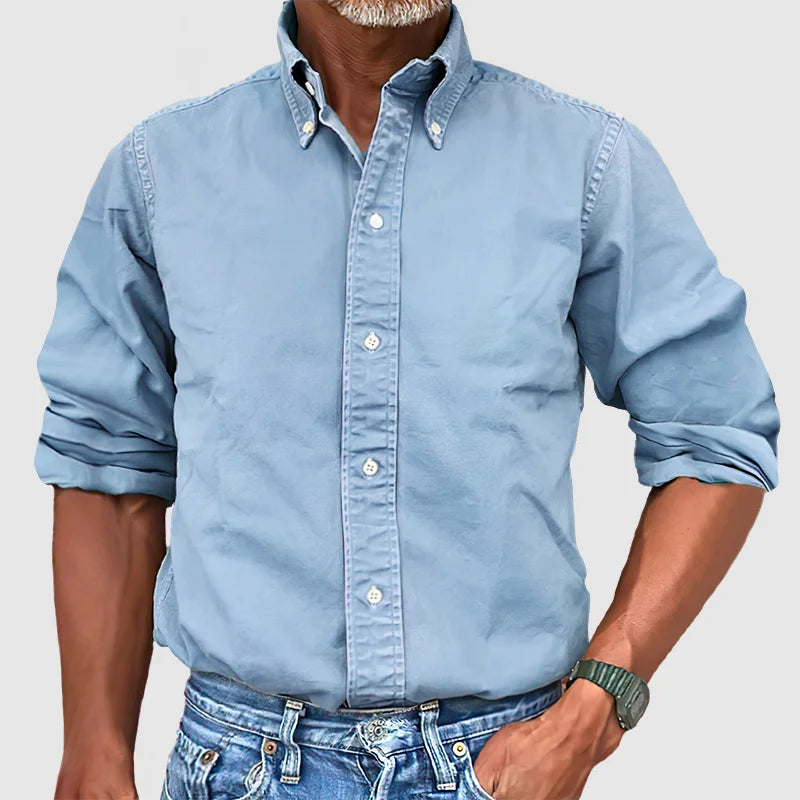 Traditional Fit Mens Long Sleeve Shirt