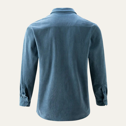 Relaxed Fit Corduroy Button Down Men's Shirt