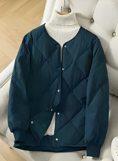 Warm Women's Padded Coat with Long Sleeves