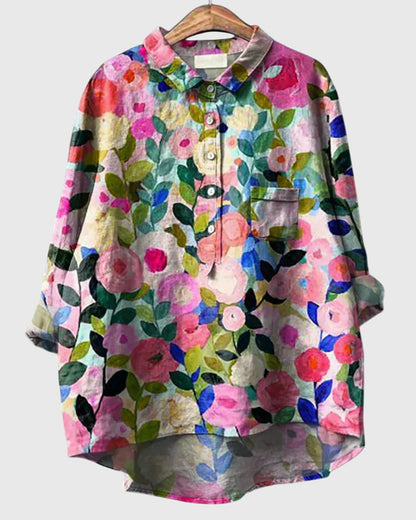 Pretty Floral Lightweight Women's Blouse - Nocini