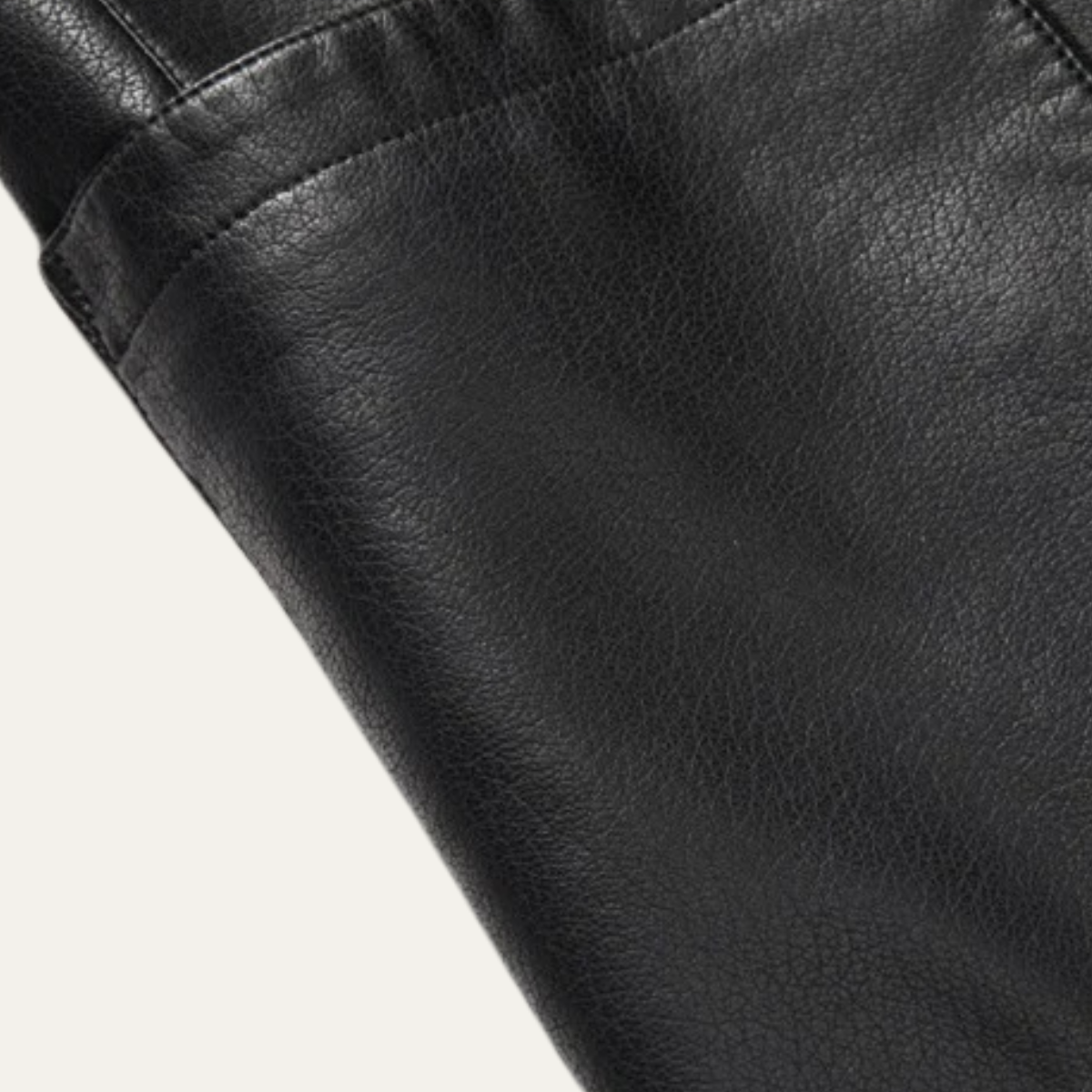 Stylish Men's Faux Leather Smart Jacket Coat