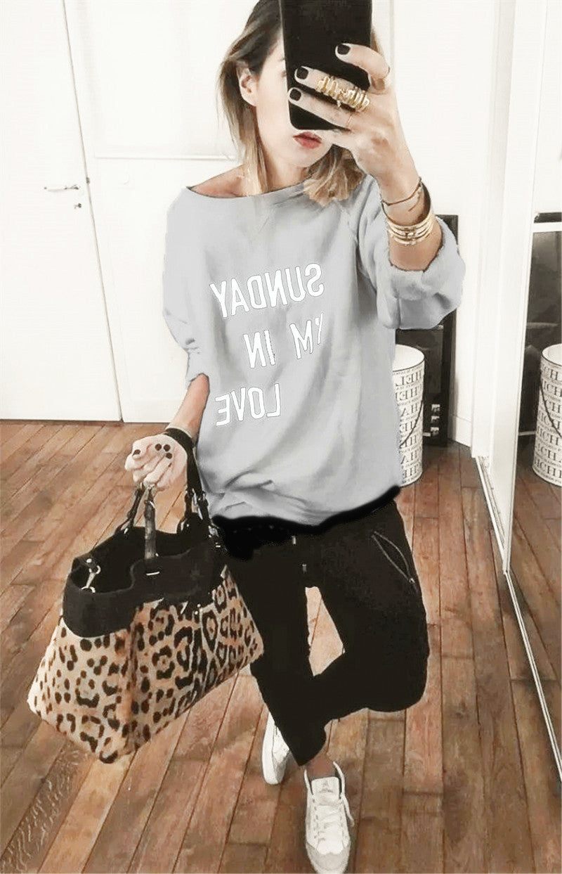 Comfy Women's Long Sleeve Sweatshirt with Soft Cotton - Nocini