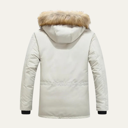 Heavy Duty Men's Insulated Hooded Winter Coat Jacket