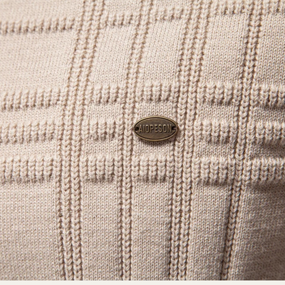 Classic Crew Neck Mens Knit Sweater