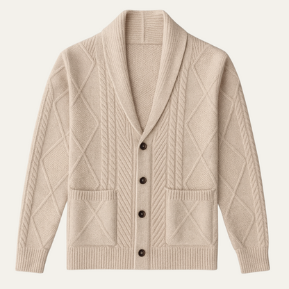 Premium Men's Soft Cashmere Button Sweater