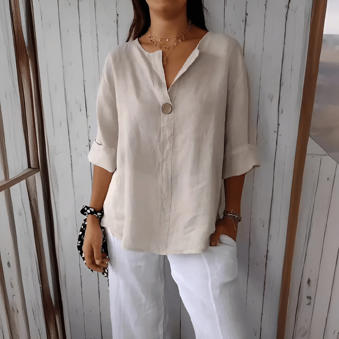 Relaxed Fit Casual Summer Top - Olytrend