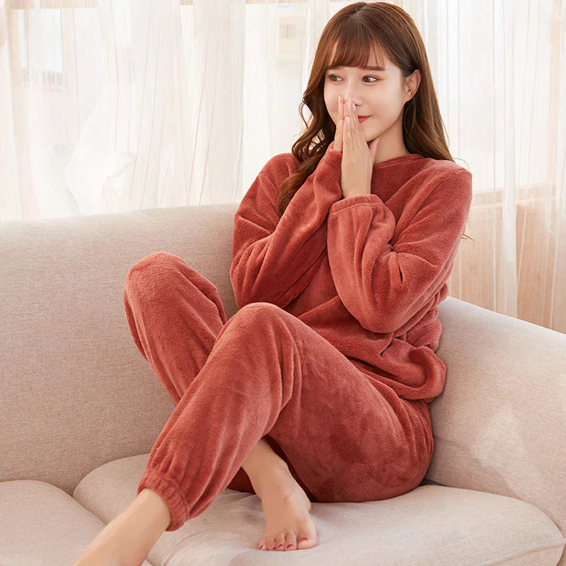 Soft Women's Pajama Set with Classic Style