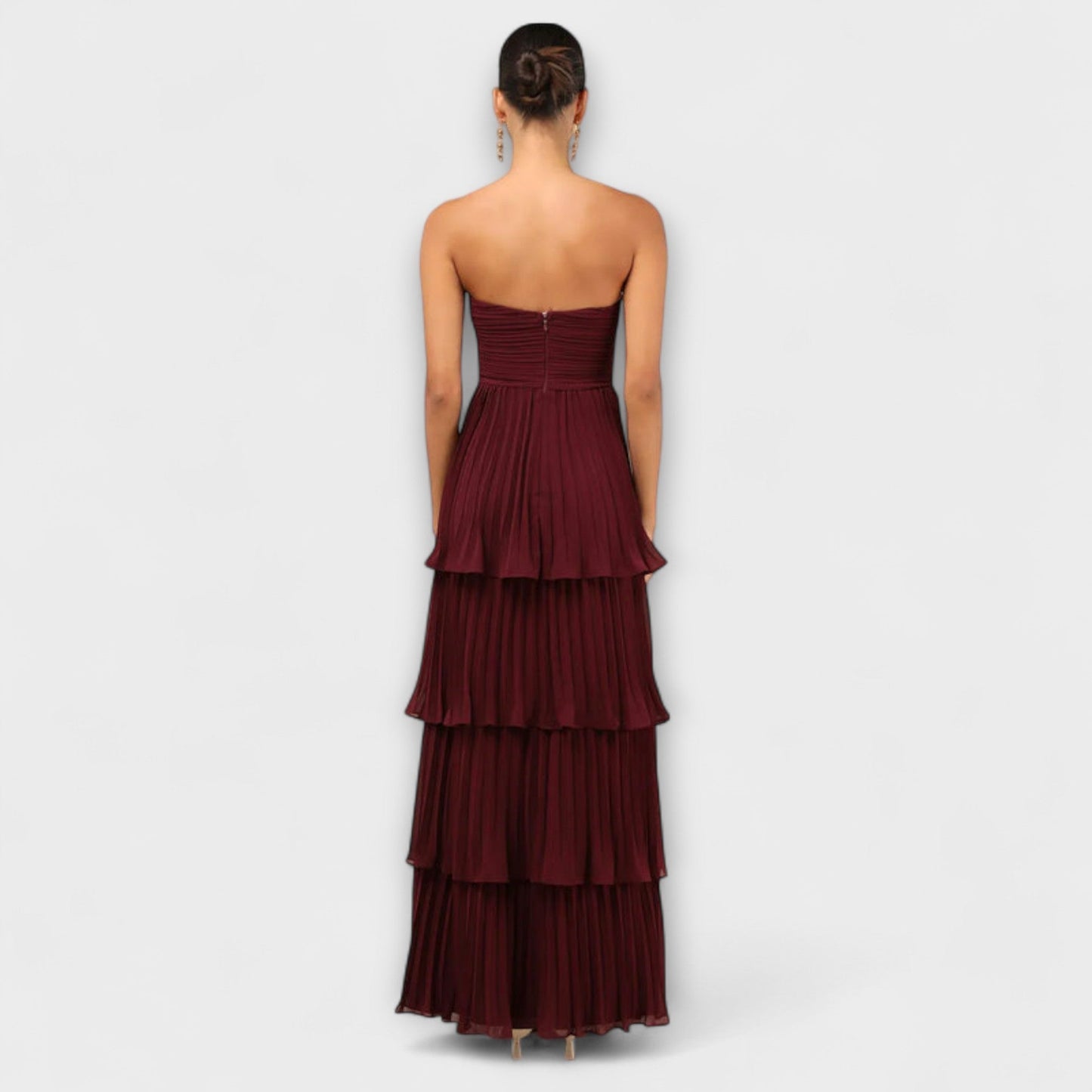 Elegant Sleeveless Tiered Maxi Dress for Women