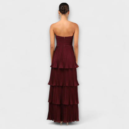 Elegant Sleeveless Tiered Maxi Dress for Women