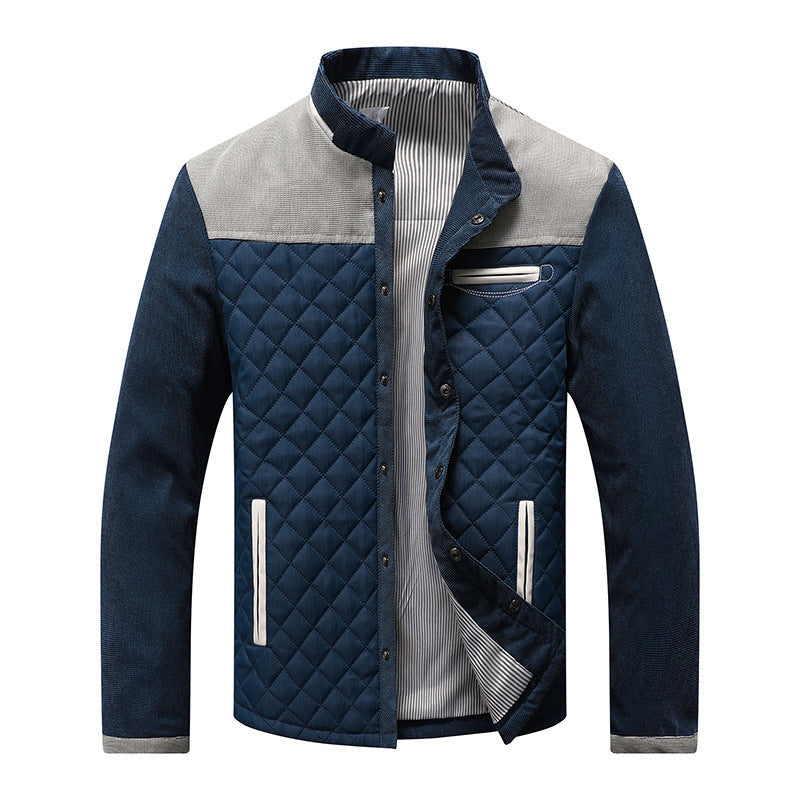 Warm Padded Mens Jacket with Zip Pockets