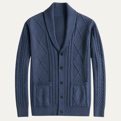 Premium Men's Soft Cashmere Button Sweater - Nocini