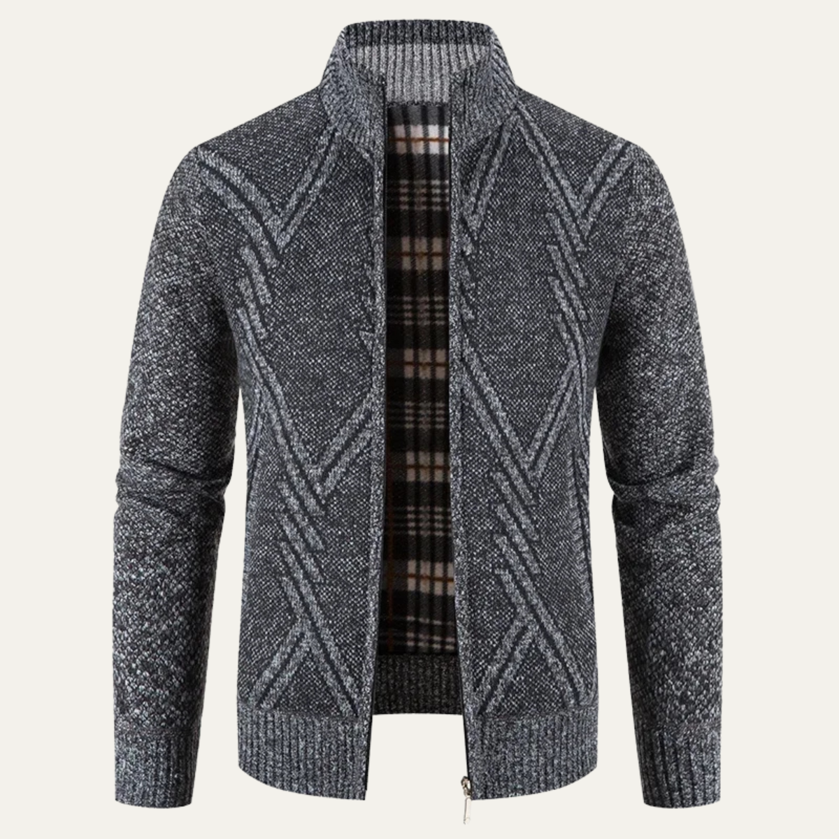 Warm Mens Cable Knit Winter Sweater