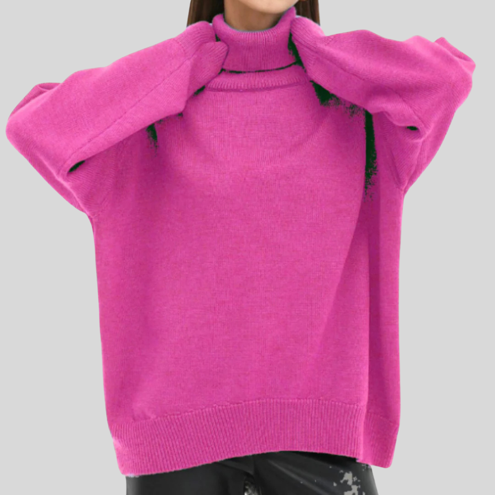 Warm Crew Neck Winter Sweater for Women