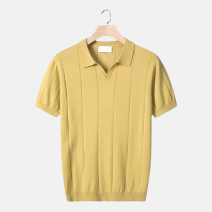 Classic Fit V-Neck Short Sleeve Polo Shirt