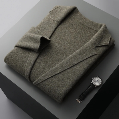 Relaxed Fit Men's Open Front Cardigan Sweater