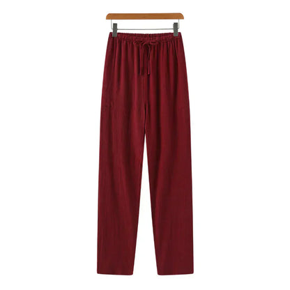 Relaxed Fit Linen Trousers