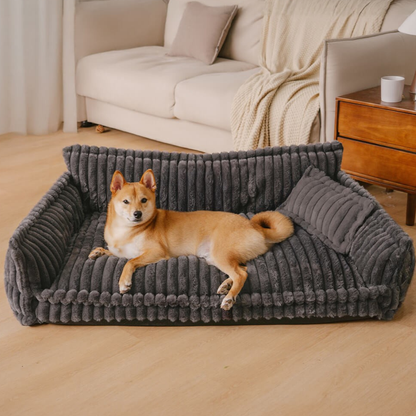 Comfortable Orthopedic Pet Dog Bed With Back Support
