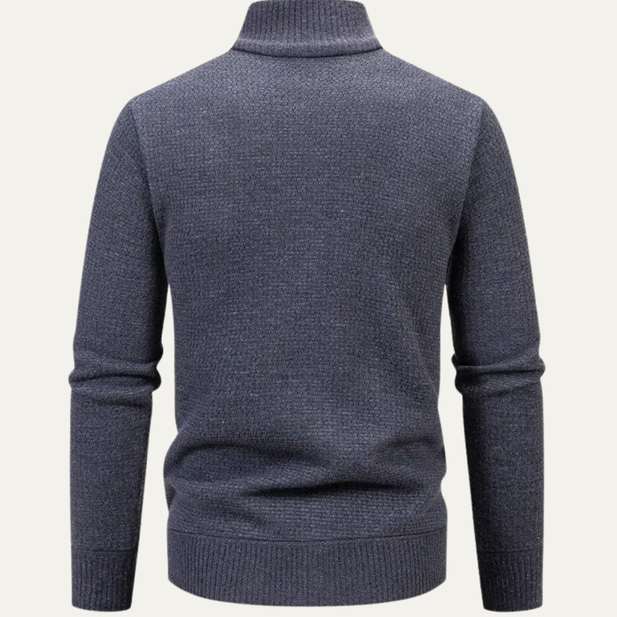 Relaxed Fit Men's Knit Zip Up Cardigan Sweater