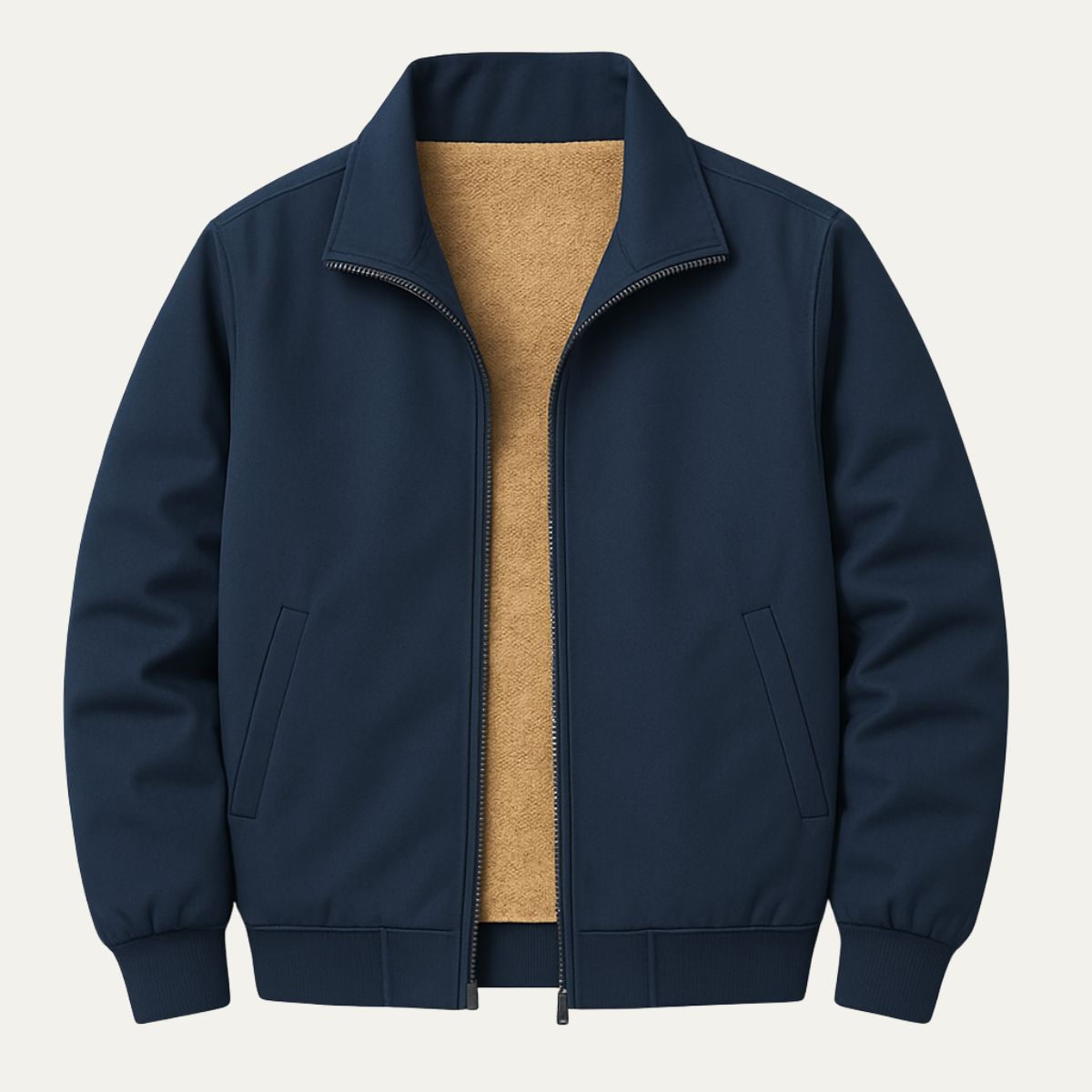 Waterproof Men's Fleece Jacket - Lightweight Windbreaker Coat