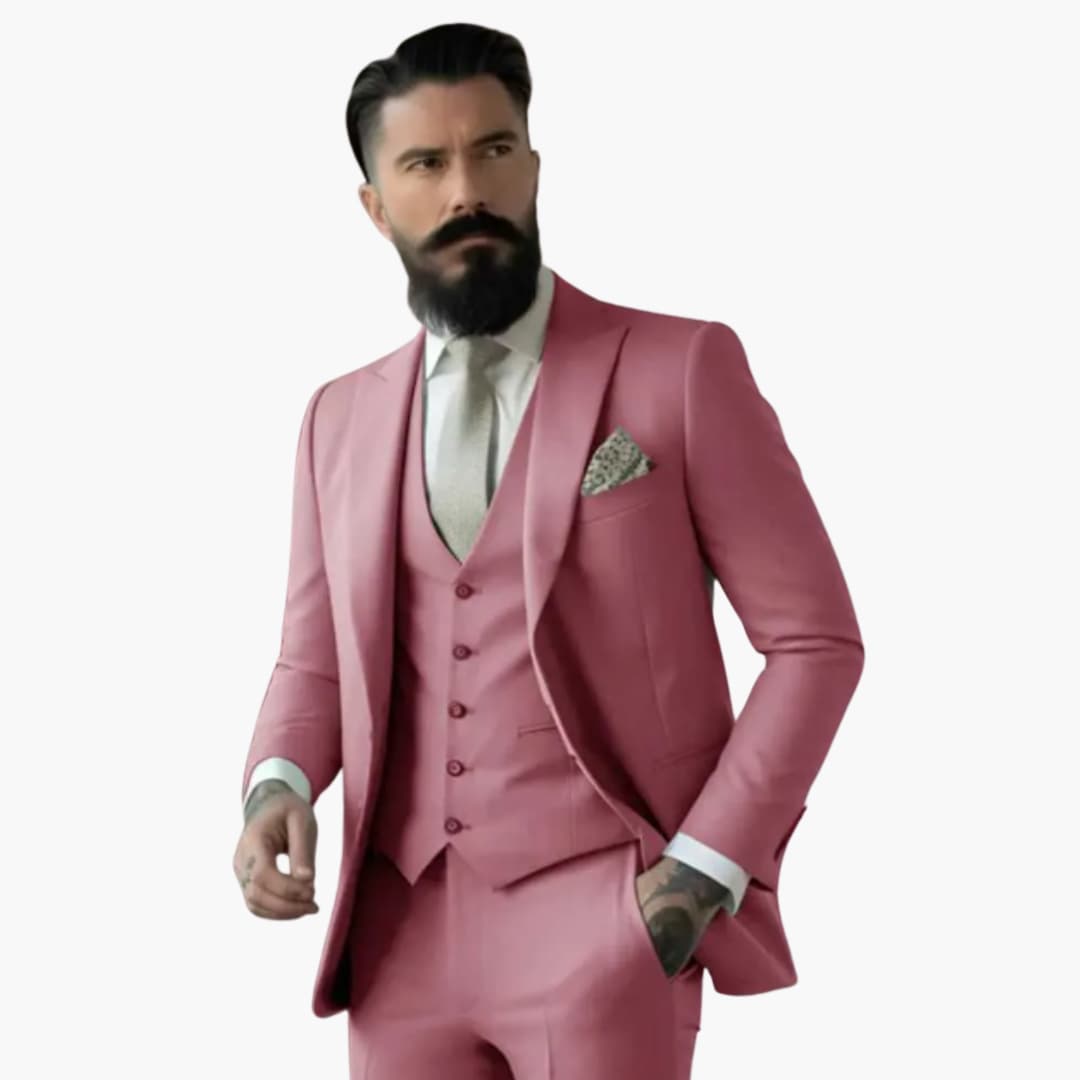 Slim Fit Mens Suit - Elegant Traditional Style