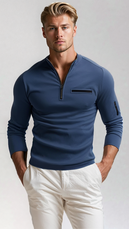 Men's Warm Crew Neck Winter Sweater - Nocini