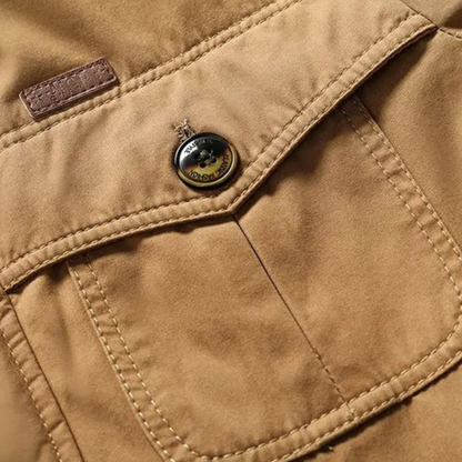 Warm Men's Fleece Lined Hooded Parka Coat