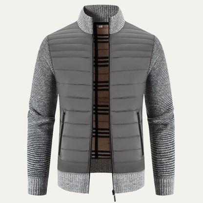 Warm Men's Padded Zipper Winter Jacket