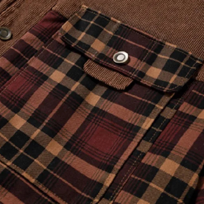 Warm Plaid Flannel Jacket for Men