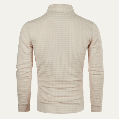 Comfortable Men's Breathable Quarter Zip Fleece Sweater