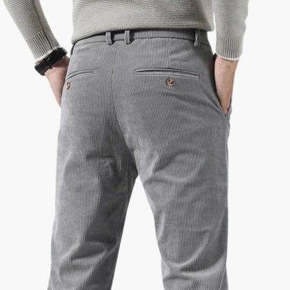 Trendy Slim Fit Men's Corduroy Pants