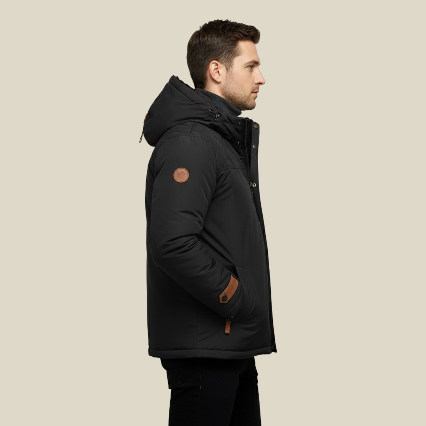 Warm Waterproof Men's Hooded Parka Jacket